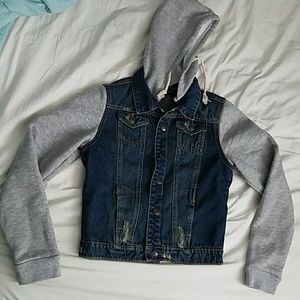 New jean sweater jacket